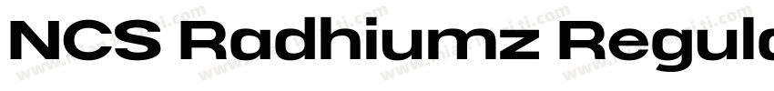 NCS Radhiumz Regular字体转换
